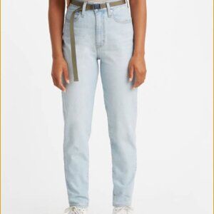 Levis High-waisted Light-wash Taper Jeans